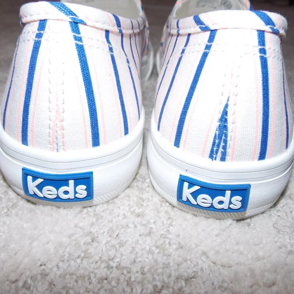 Keds Double Decker Canvas Stripe Slip On Size-6.5 - Picture 3 of 8